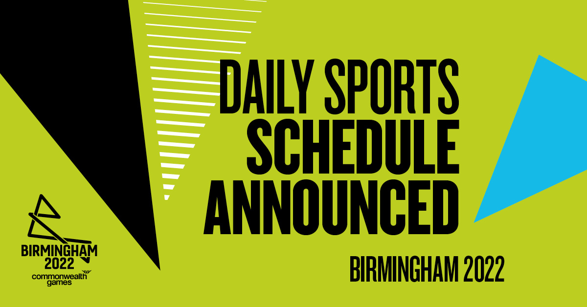 Daily Sports Schedule unveiled for the Birmingham 2022 Commonwealth Games