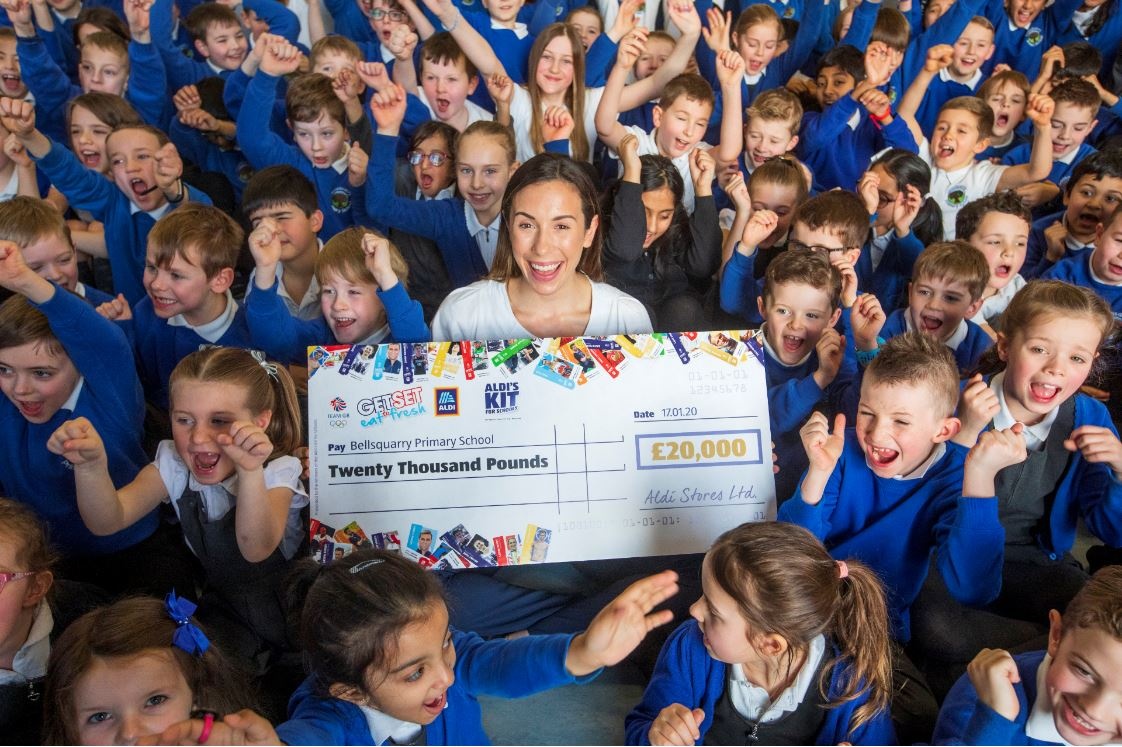 Aldi’s Kit for Schools awards 20 UK schools £20,000 to support health legacies 