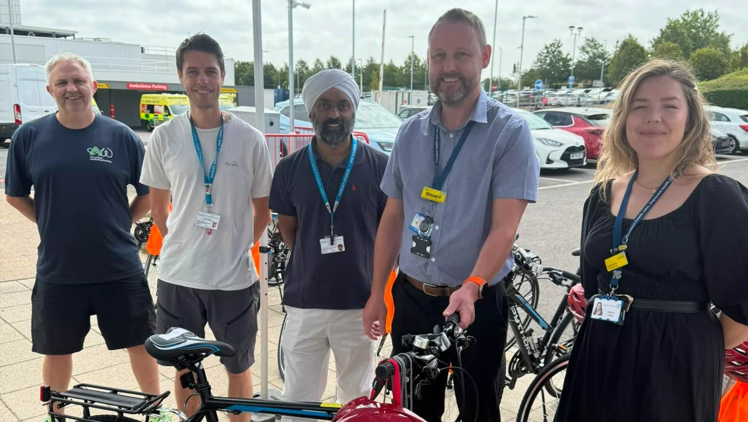 Free Bikes initiative makes active travel more accessible for Dudley hospital staff