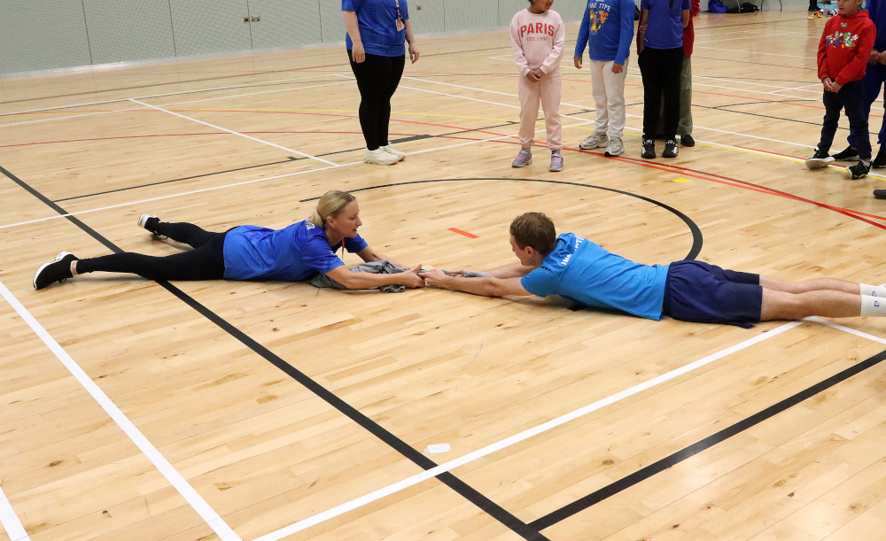 Demonstrating how to reach and rescue