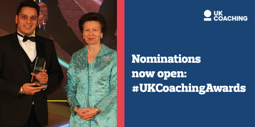 Nominations now open for prestigious UK Coaching Awards