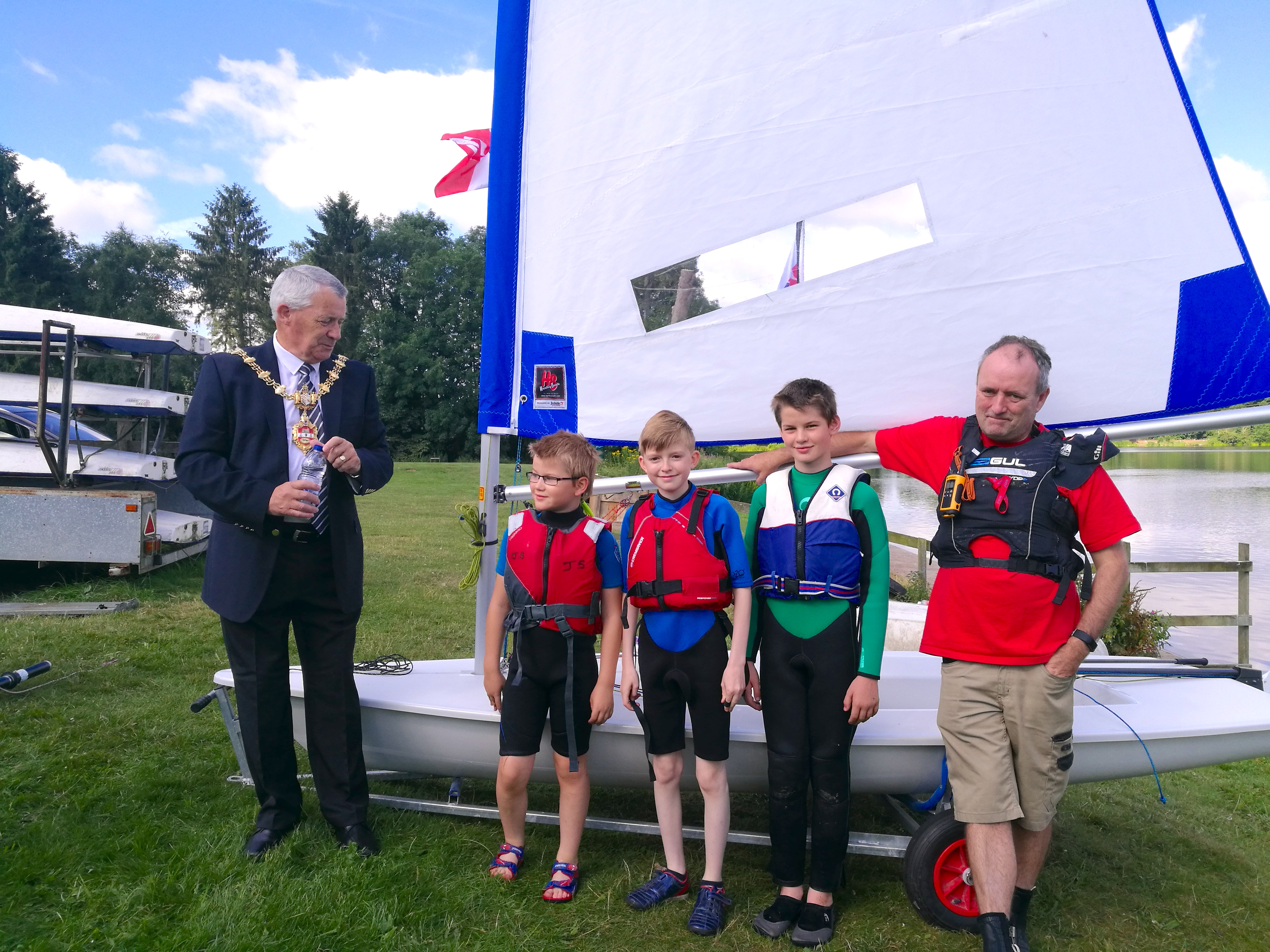 Mayor of Dudley Adds Byte to New Boat Launch at Himley Hall