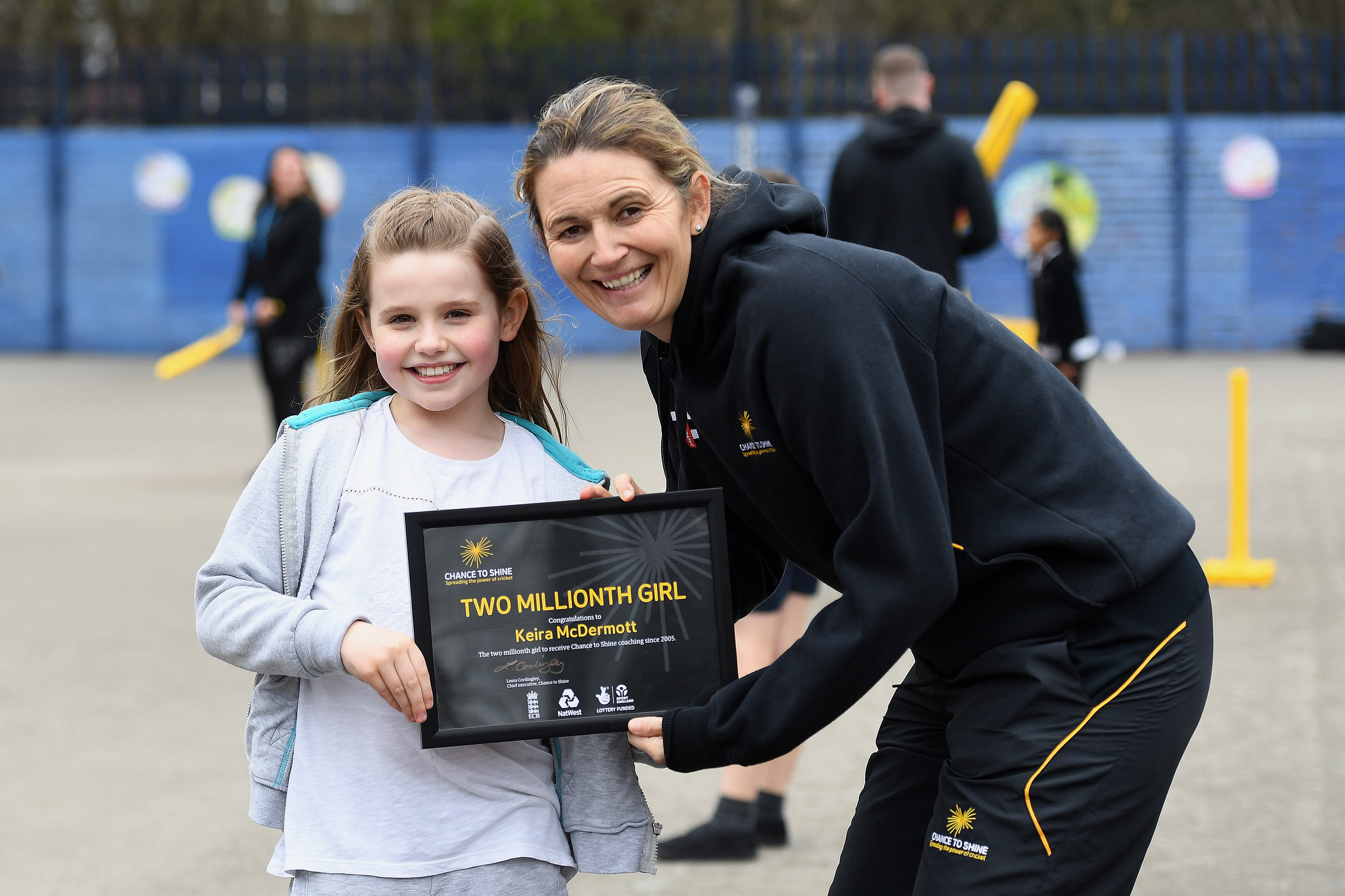 Staffordshire pupil becomes two millionth girl to play cricket, on International Women’s Day 2019